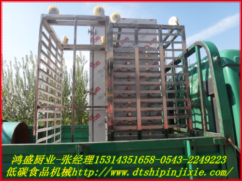 北京市客户定做的一台液化气电蒸箱厂家装车发货