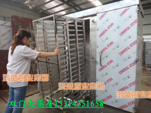 濮阳市台前县面食行家订做的大型双门蒸箱厂家发货　